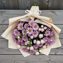 Букет цветов из:  Розы и Хризантемы в Костомукше