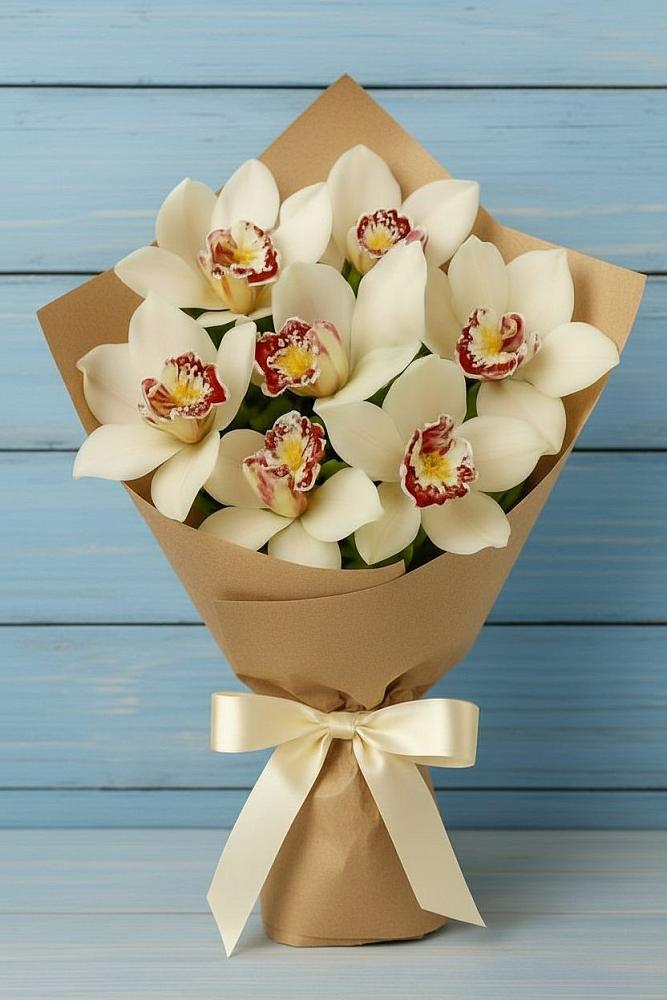 Букет цветов из: Орхидеи и Розы в Костомукше